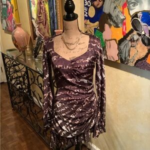 Dimora made in Italy silky dress